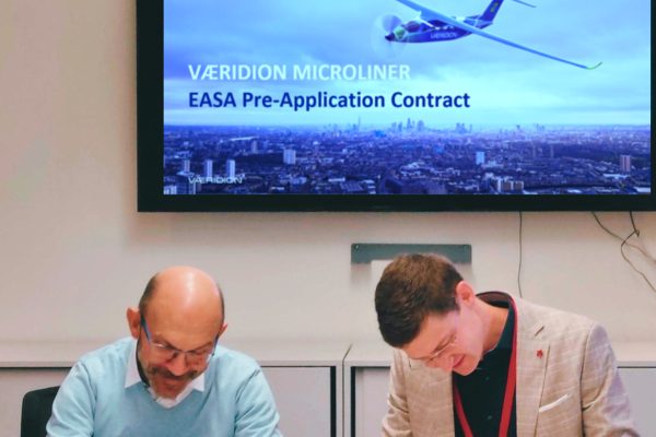EASA and VÆRIDION sign Pre-Application Contract